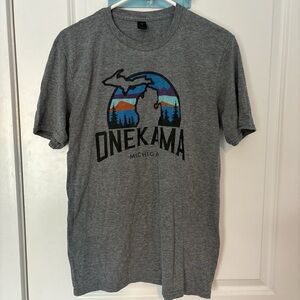 Gildan Gray Onekama Graphic Tee